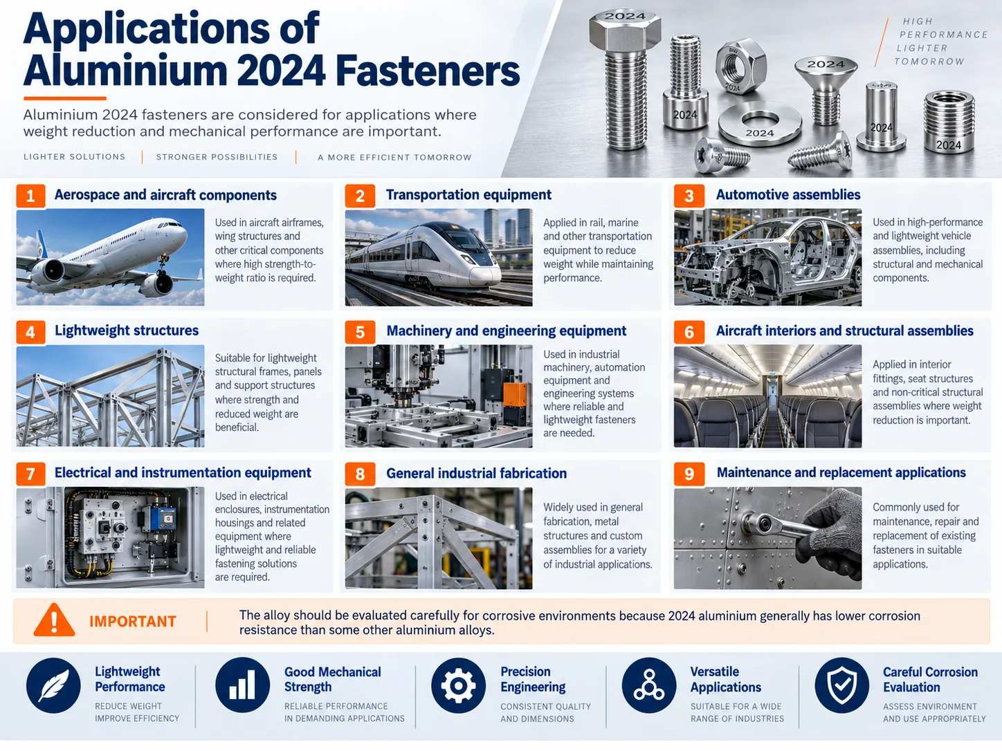 applications-of-aluminium-2024-fasteners