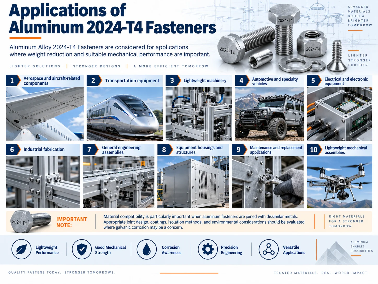 applications-of-aluminum-2024-t4-fasteners