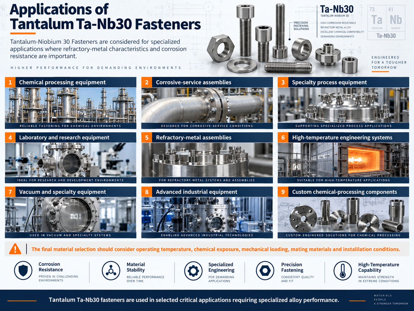 applications-of-tantalum-ta-nb30-fasteners