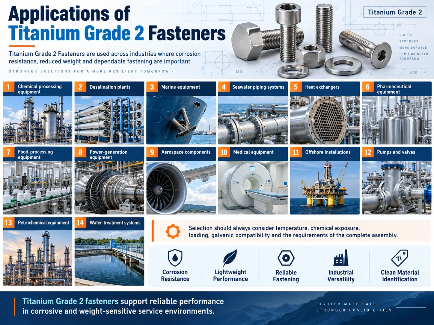 applications-of-titanium-grade-2-fasteners