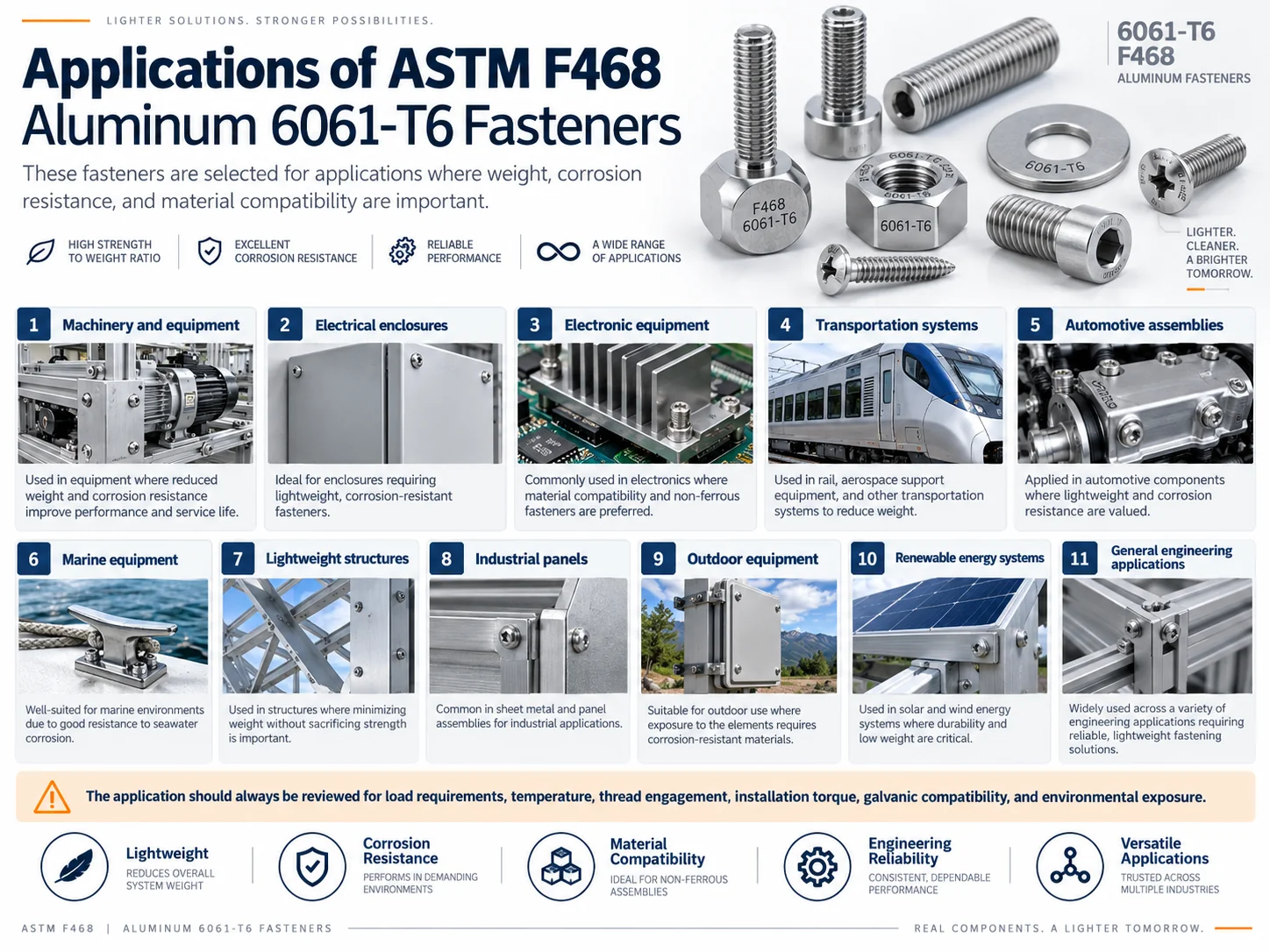 astm-f468-aluminum-6061-t6-fasteners-applications