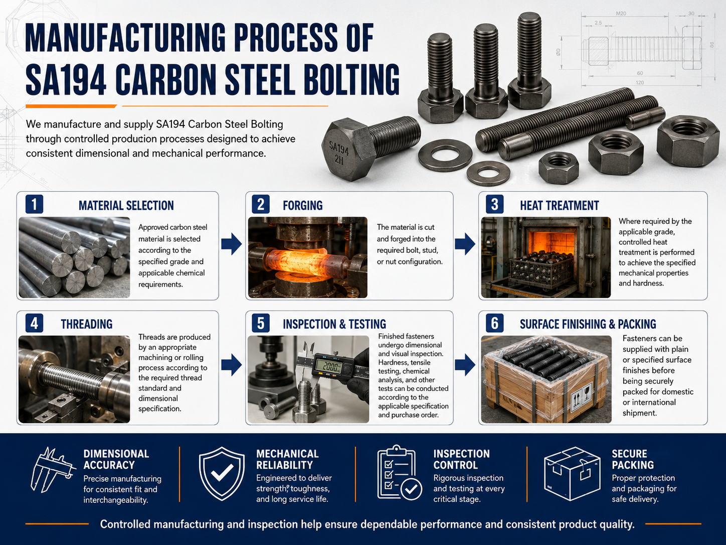 asme-sa194-carbon-steel-bolts